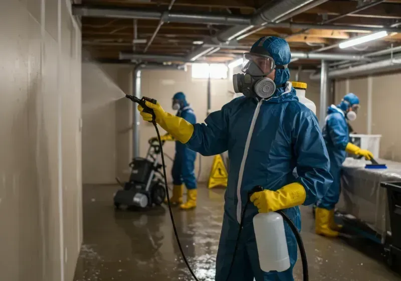 Basement Sanitization and Antimicrobial Treatment process in Hearne, TX